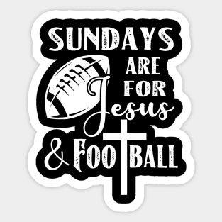 Football Funny Christian Quotes Gift Sticker